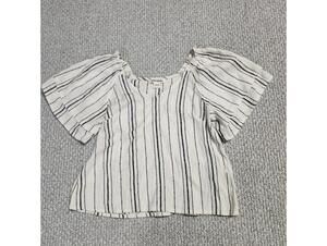 Billabong Women's Striped Short Sleeve Top Size Small